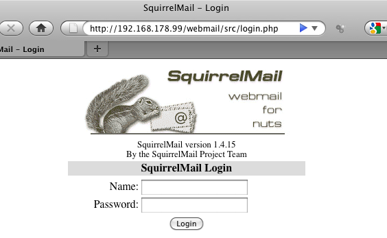 Access SquirrelMail