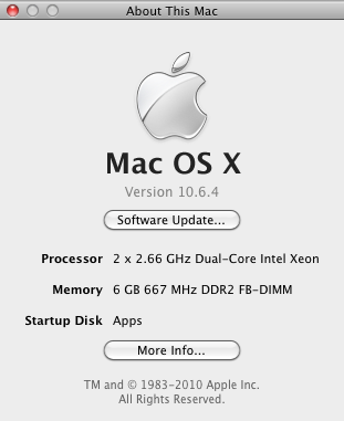 System info Mac